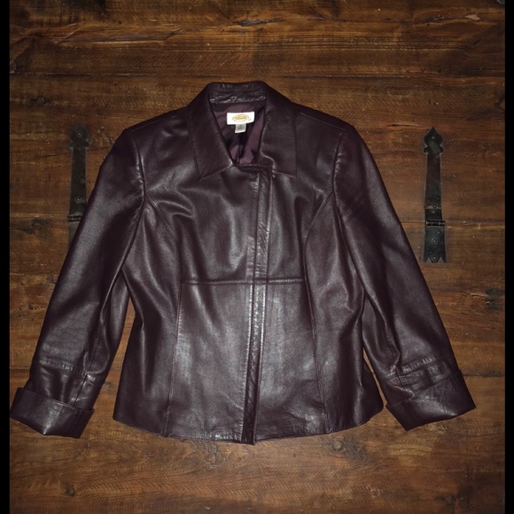 Talbots Leather Jacket - Picture 2 of 12